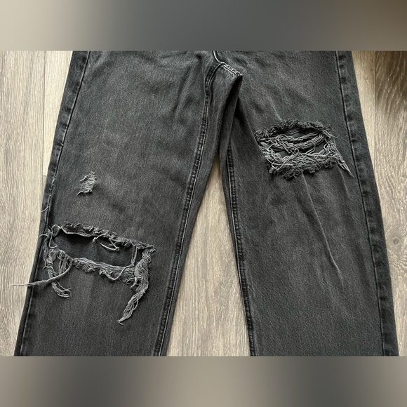 Garage Street Wide Leg Jean - Black Destructed size 00 - Picture 6 of 13